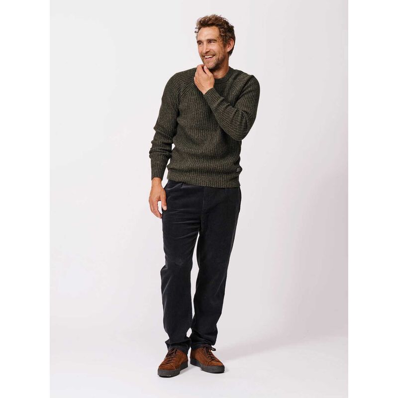 Aubin Ray Lambswool Fisherman Rib Crew image number 3